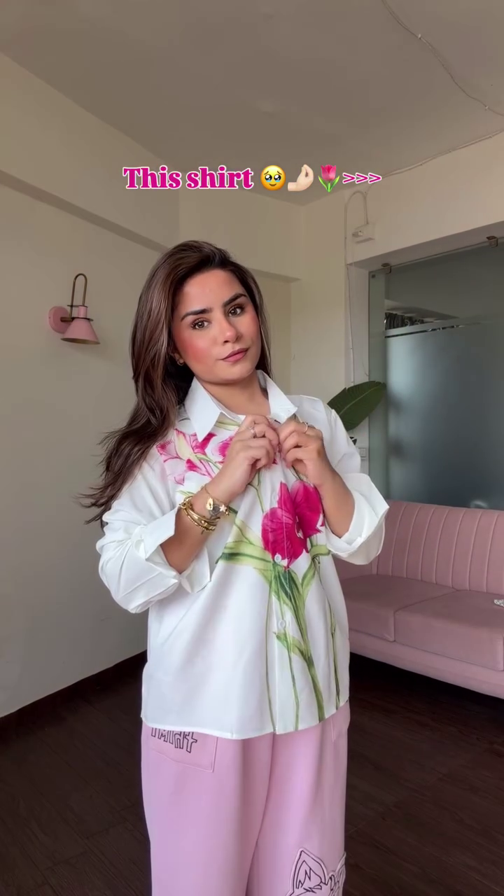 Chic Floral Statement Shirt