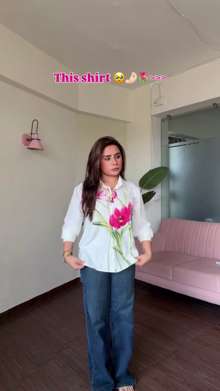 Chic Floral Statement Shirt