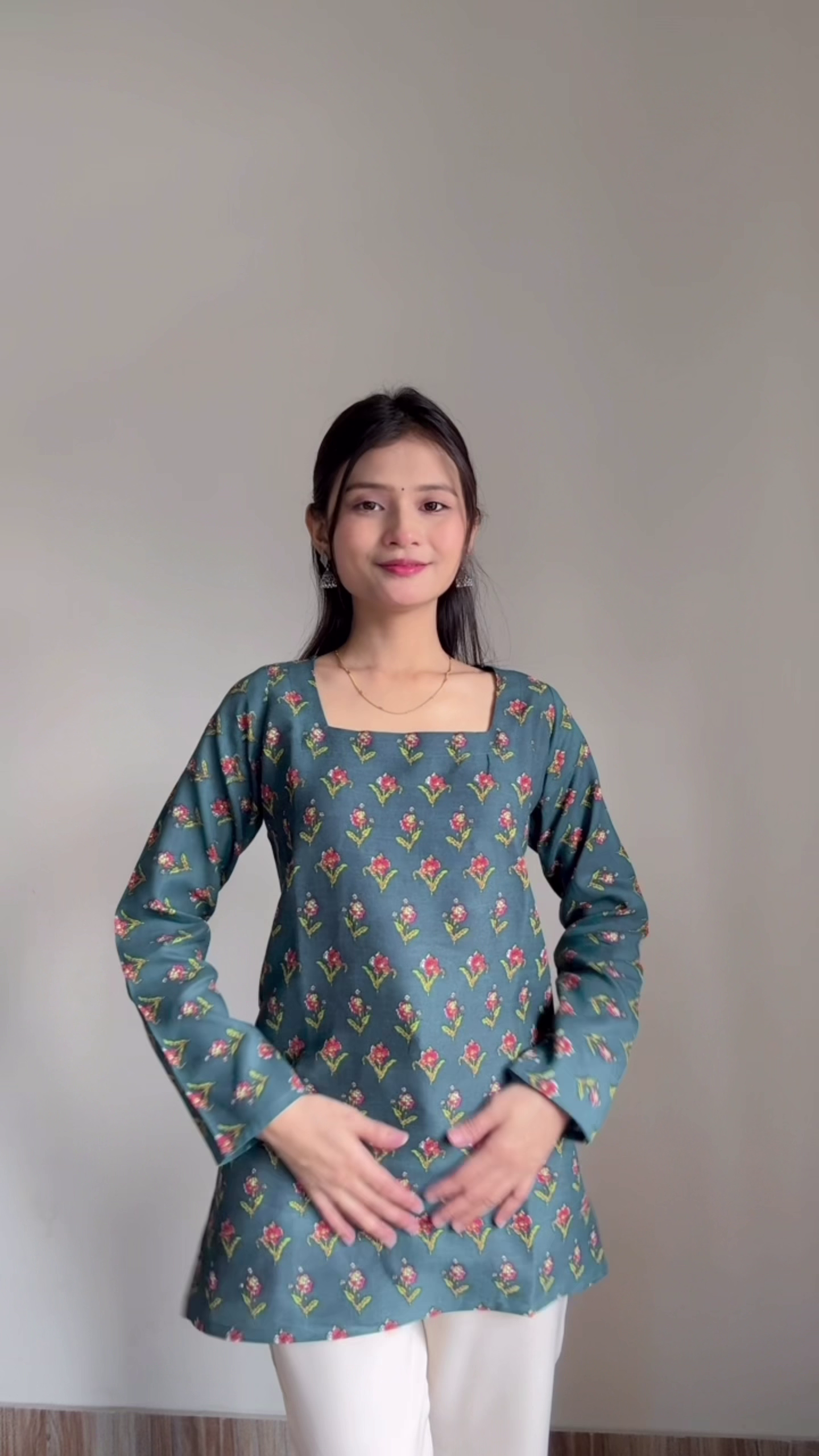 Hand-Blocked Jaipuri Cotton Kurta