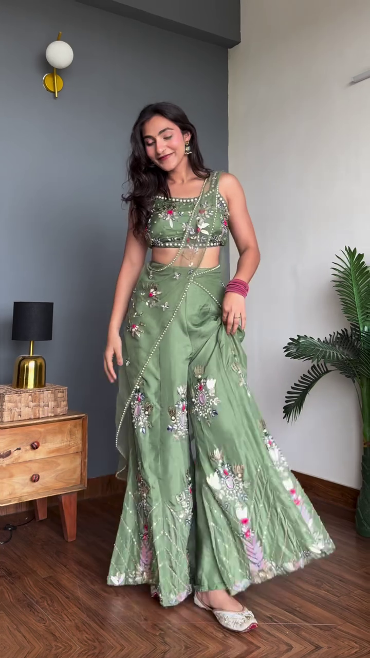 Embroidered Ethnic Lehenga Set