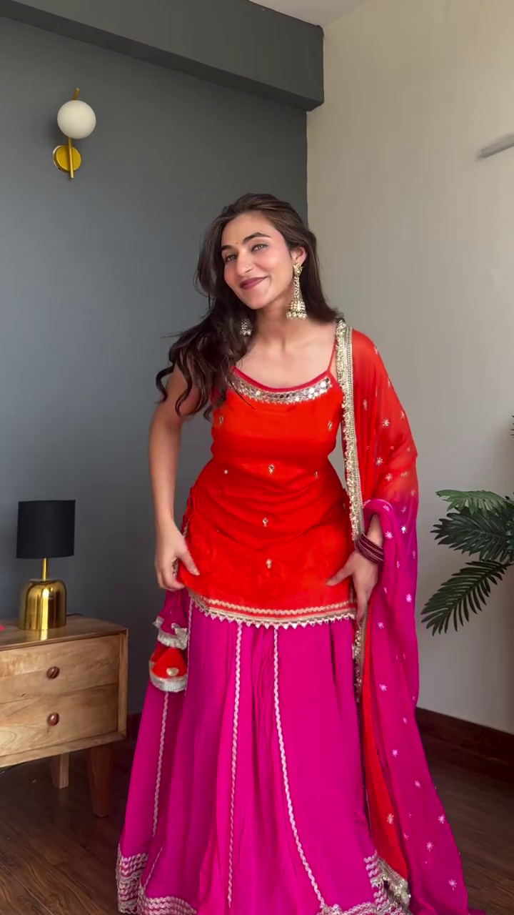 Ethnic Flow Anarkali Set with Elegant Dupatta