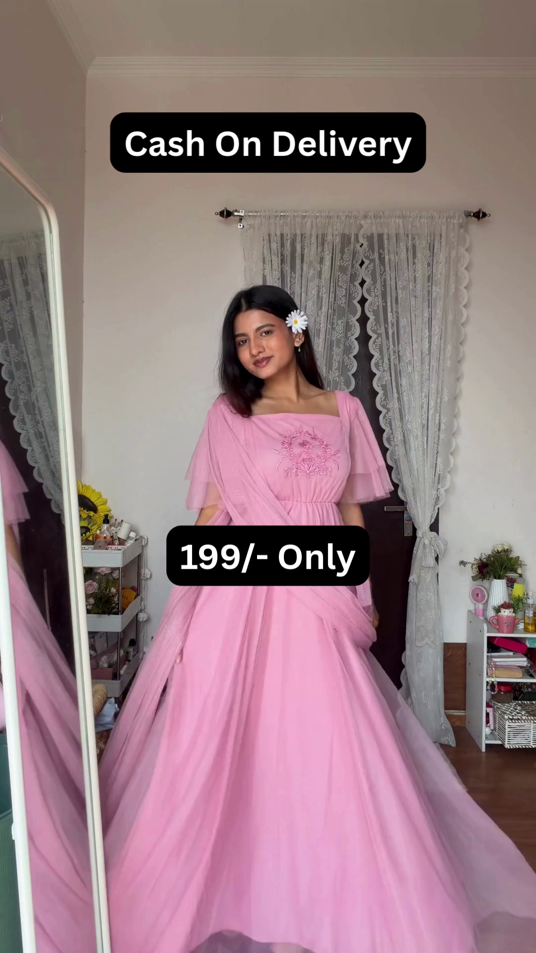 Party Wear Dress with Elegant Embroidery