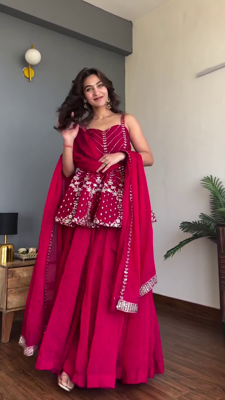 Embroidered Ethnic Lehenga Set