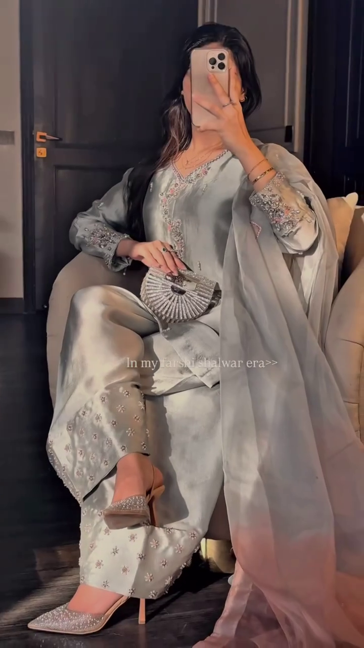 Embroidered Ethnic Ensemble Set