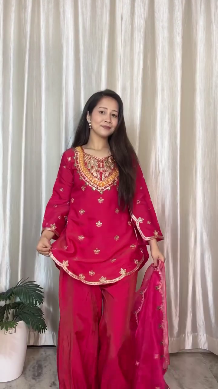 Ethnic Kurta Set with Dupatta