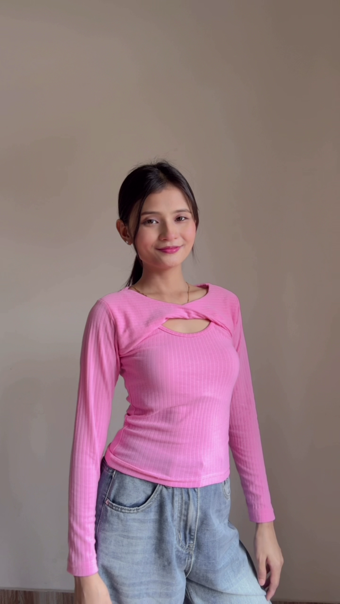 Women's Trendy Ribbed Long Sleeve Top | Stylish Casual Wear