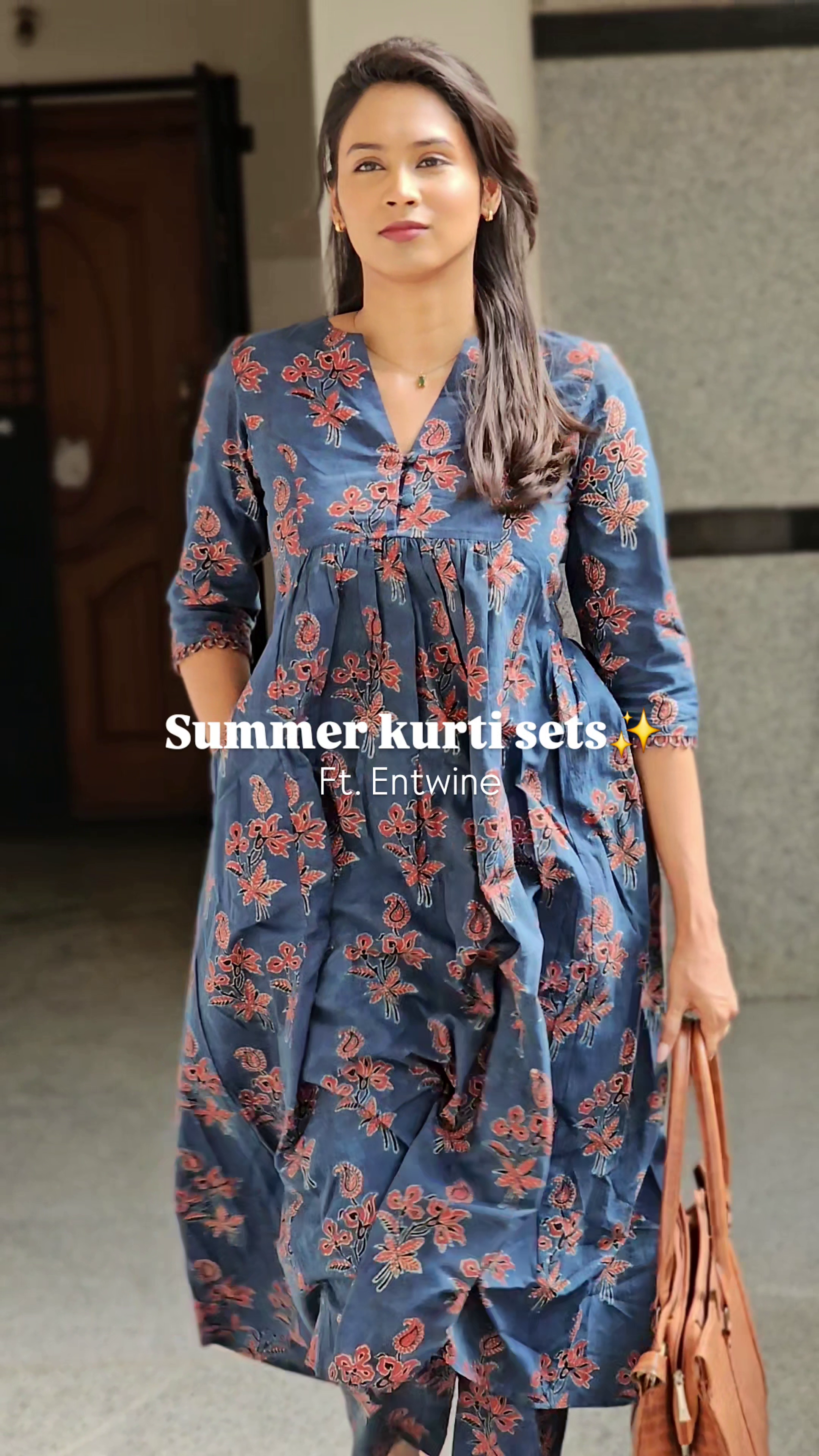Premium Women's Cotton Summer Kurti Set with Dupatta & Bottomwear