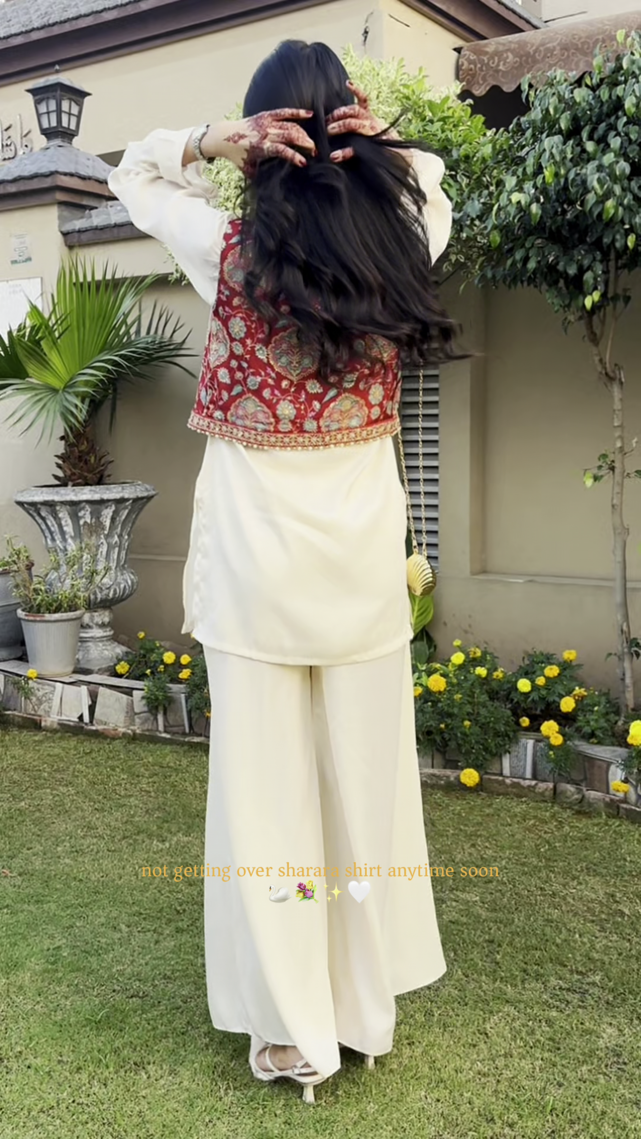 Traditional Flared Sharara and Shirt Ethnic Co-ord Set