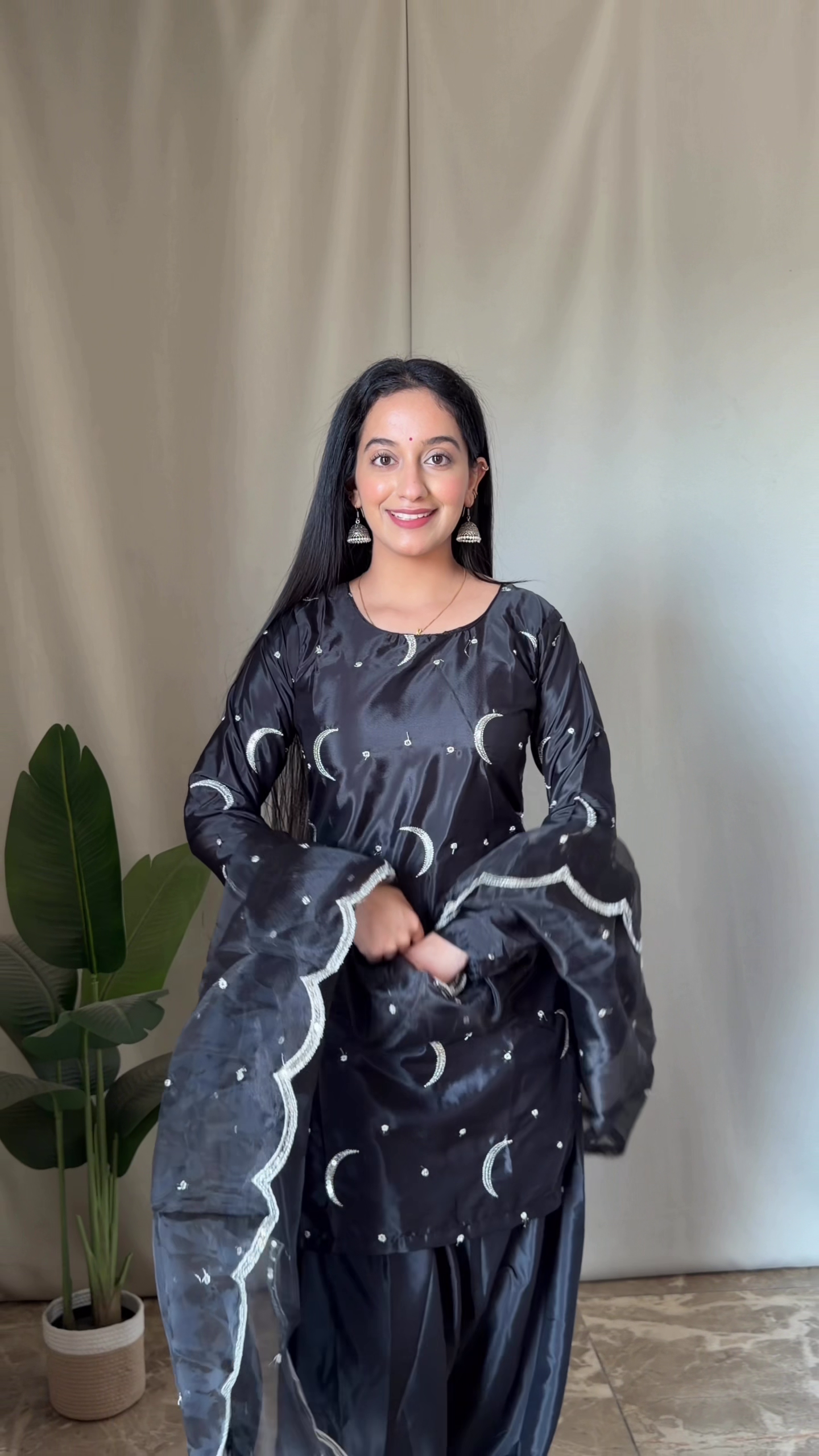 Premium Women's Silk Blend Embroidered Kurta Set with Dupatta