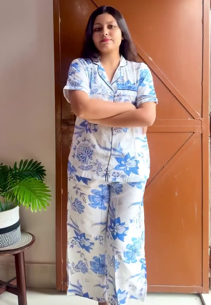 Women Co-ord Nightwear Set – Comfortable Lounge Pyjama Suit
