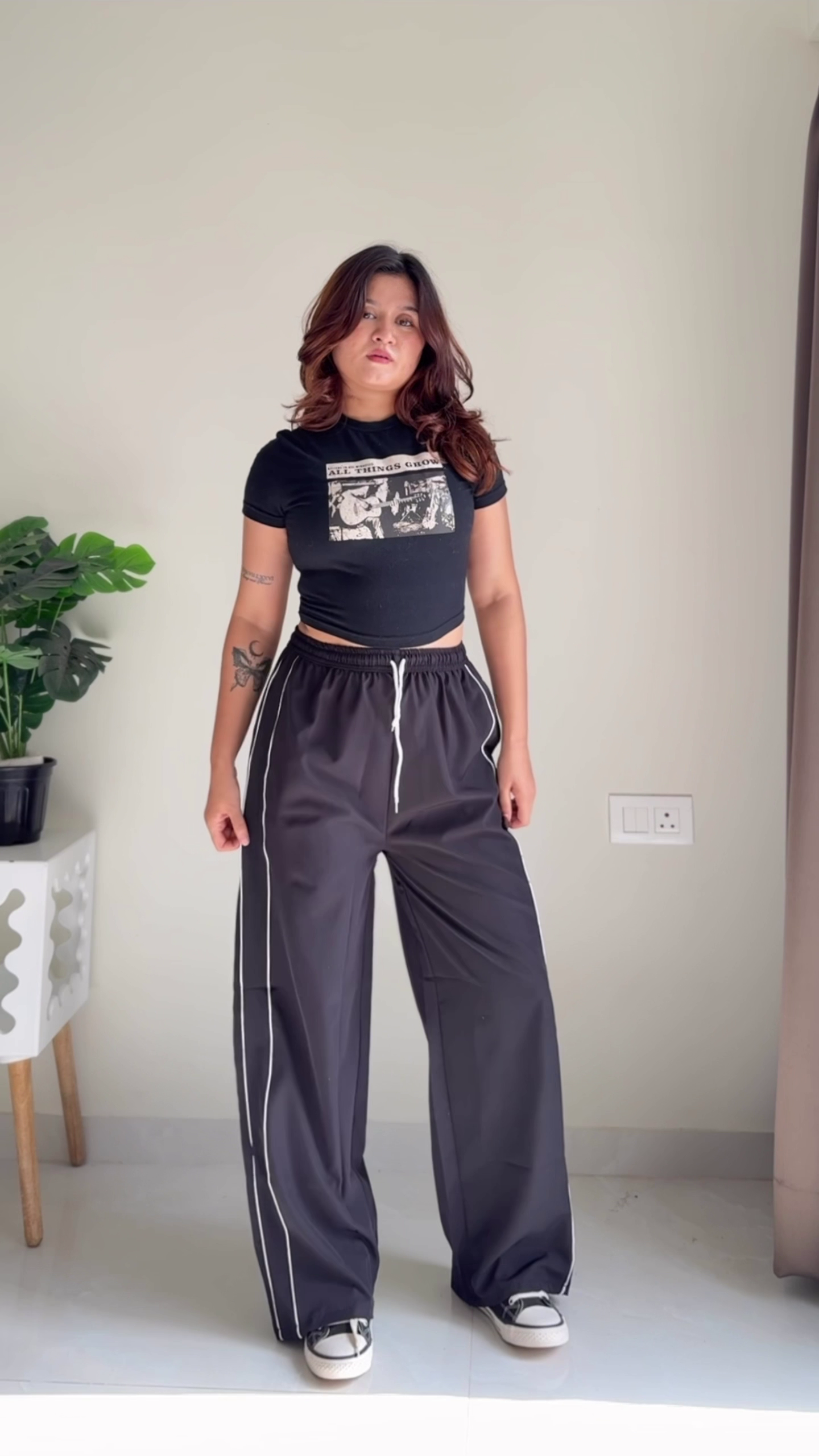 Women's Wide-Leg Track Pants | Casual High-Waisted Loungewear Trousers