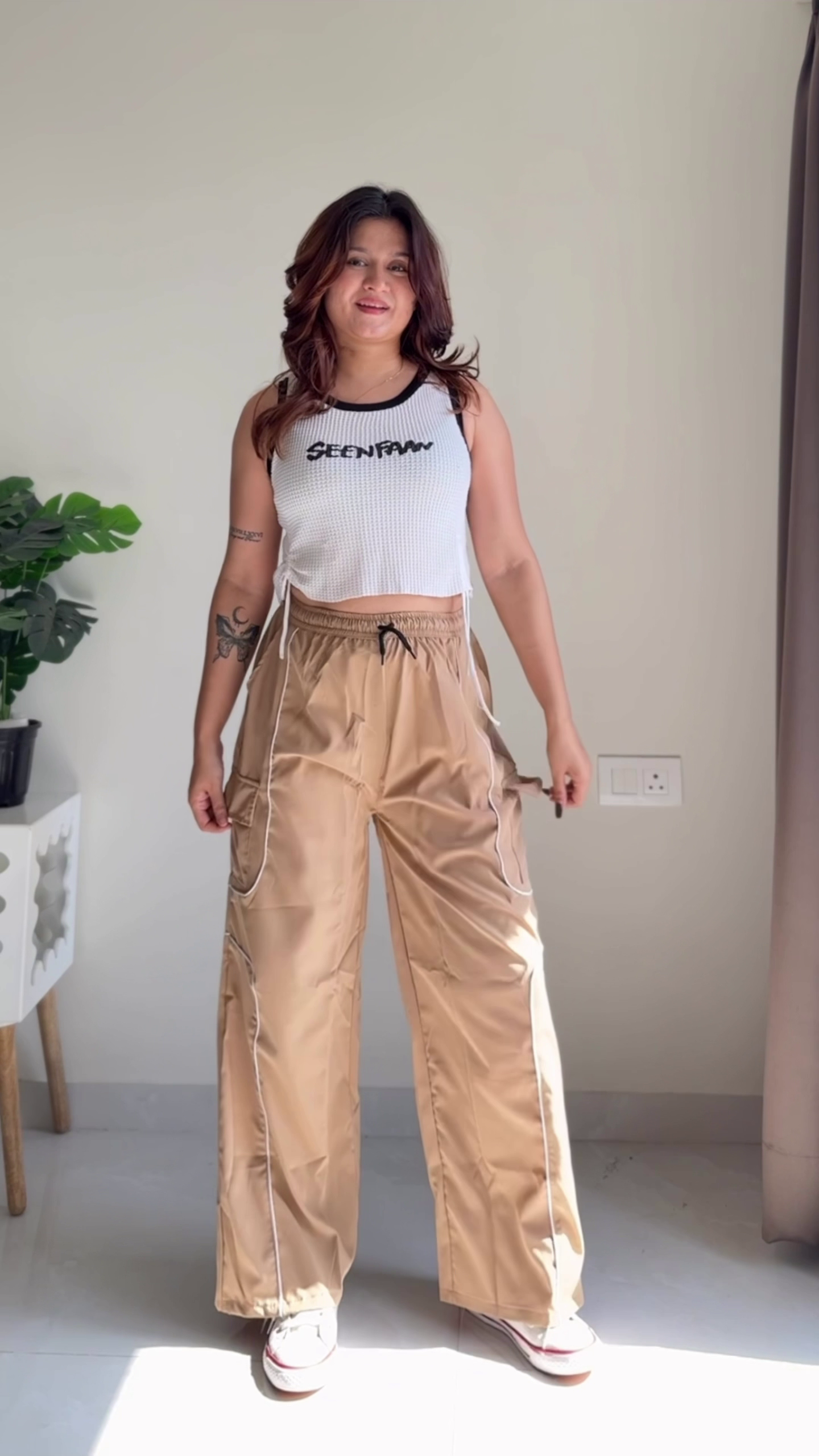 Women's Wide-Leg Track Pants | Casual High-Waisted Loungewear Trousers