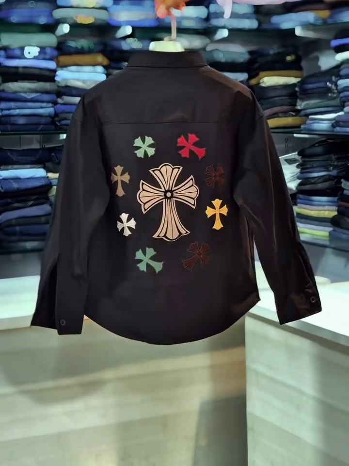 Men's Stylish Long Sleeve Shirt – Contemporary Graphic Back