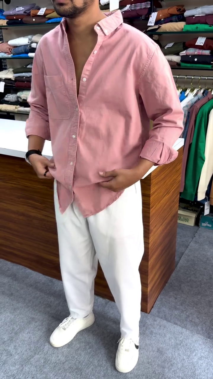 Premium Men's Casual Cotton Button-Down Shirt – Relaxed Fit