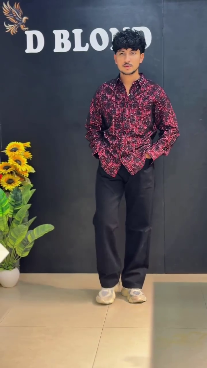 Premium Men's Casual Printed Shirt Stylish Long Sleeve Button Down