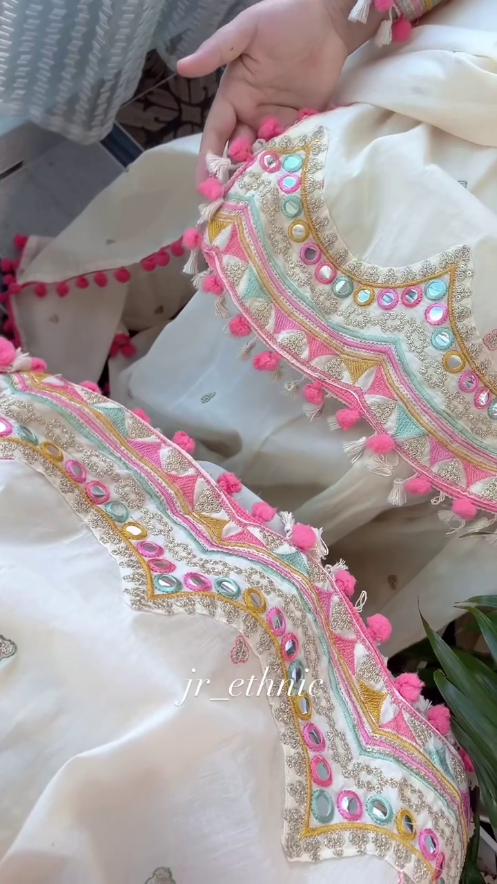 Elegant Women's Festive Wear Embroidered Kurta Sharara Set with Dupatta