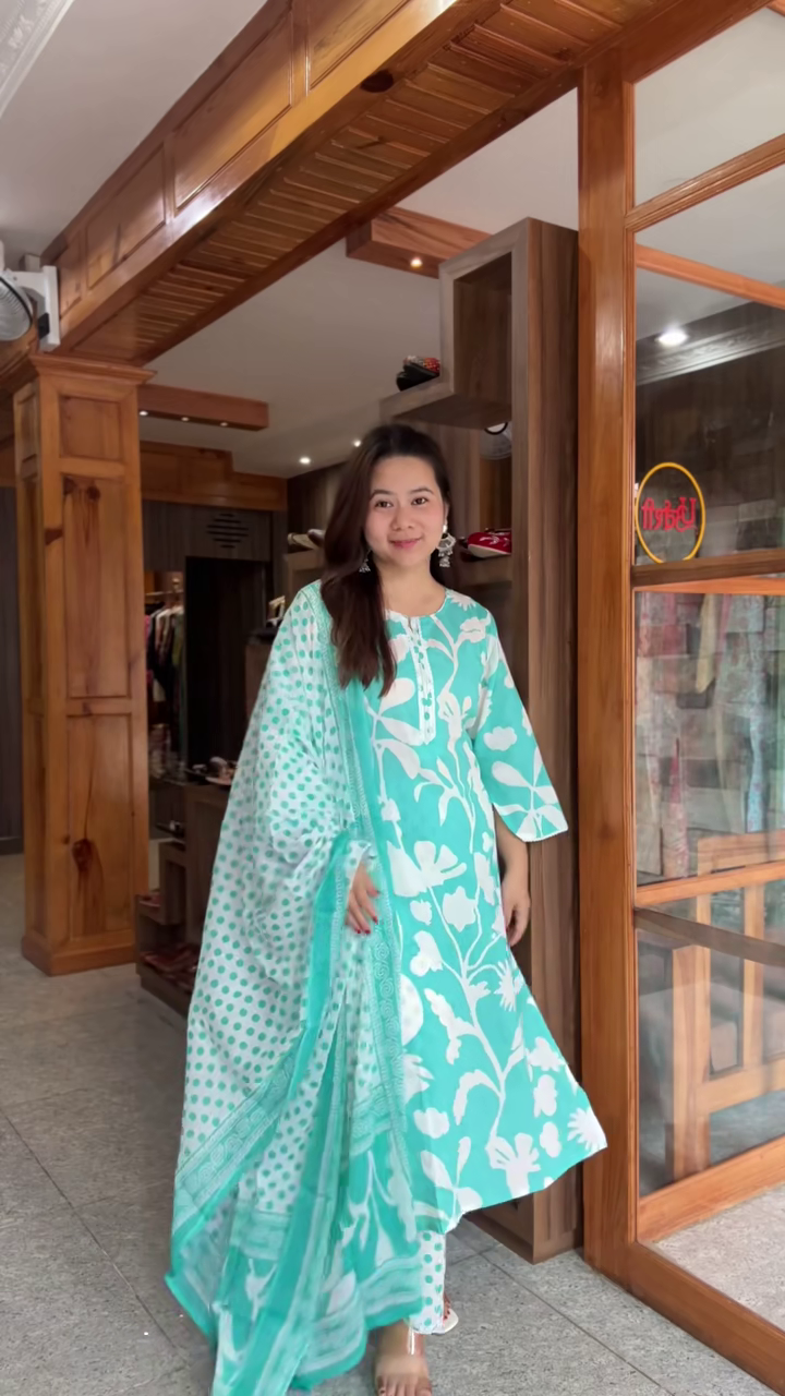 Premium Printed Kurta Pant Dupatta Set for Women Elegant Ethnic Wear Comfortable Straight Fit Traditional Outfit Soft Breathable Fabric Stylish Daily Wear Festive Office Casual Party Family Function Travel Modern Indian Clothing Graceful Designer Fashion Wardrobe Essential Timeless Ethnic Apparel Collection